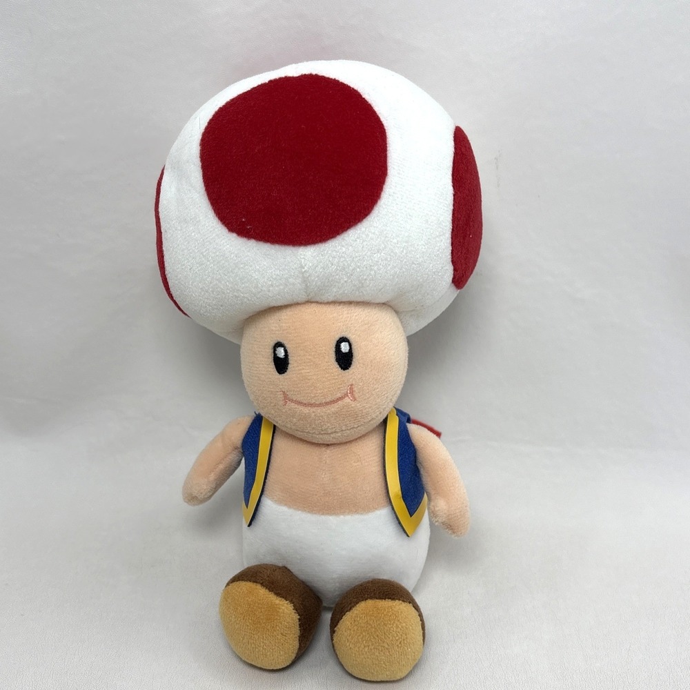 Super Mario Bros Toad 8" Plush Super Nintendo‎ World Universal Studios Florida